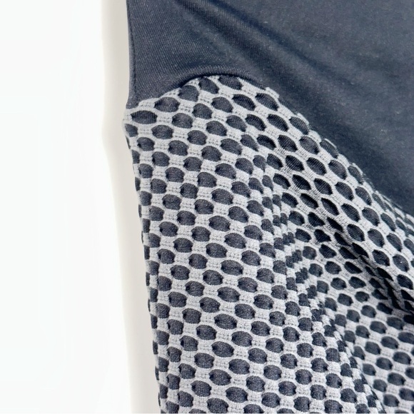 Black Butt Lifting High Waist Leggings Tummy Control Bubble Stretchable Medium - Picture 9 of 11